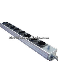 Europeon Standard Aluminum Housing Power Strips, German Power Distribution Units and Extension Cords