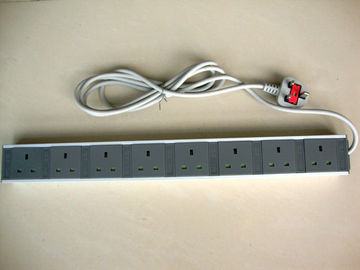 1 port outlet with switch Power Strips, UK Power Distribution Units and Extension Cords