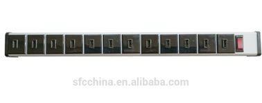 ETL FCC CE Approved aluminum alloy 5V 2.1A USB 12 port charger for Laptop&Tablet Charging Cart