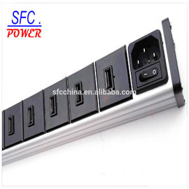 ETL FCC CE Approved alu- alloy 5V 2.1A USB 5 port charger
