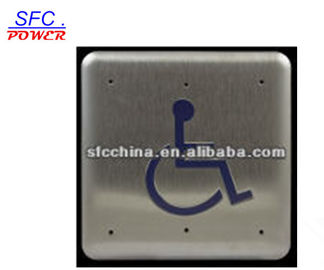 Metal Anti theft 4.75" square push to open or push to exit switch for door,Automatic Handicap Button Door Opener