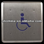 Metal Anti theft 4.75" square push to open or push to exit switch for door,Automatic Handicap Button Door Opener