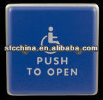 Anti-theft 4.5" square push to open or push to exit switch for Handicap door push button