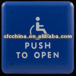 Anti-theft 4.5" square push to open or push to exit switch for Handicap door push button