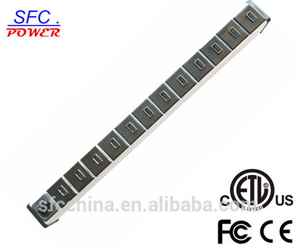 ETL FCC CE Approved aluminum alloy 5V 2.1A USB 12 port charger for Laptop&Tablet Charging Cart