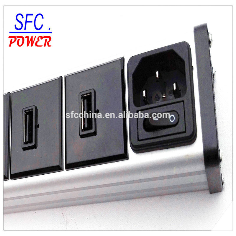 ETL FCC CE Approved alu- alloy 5V 2.1A USB 2 port smart charging station