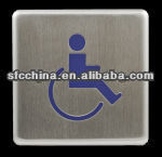 Anti-theft 4.5" square push to open or push to exit switch for Handicap door push button